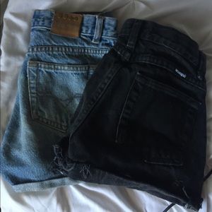 Two Pairs of Denim Shorts